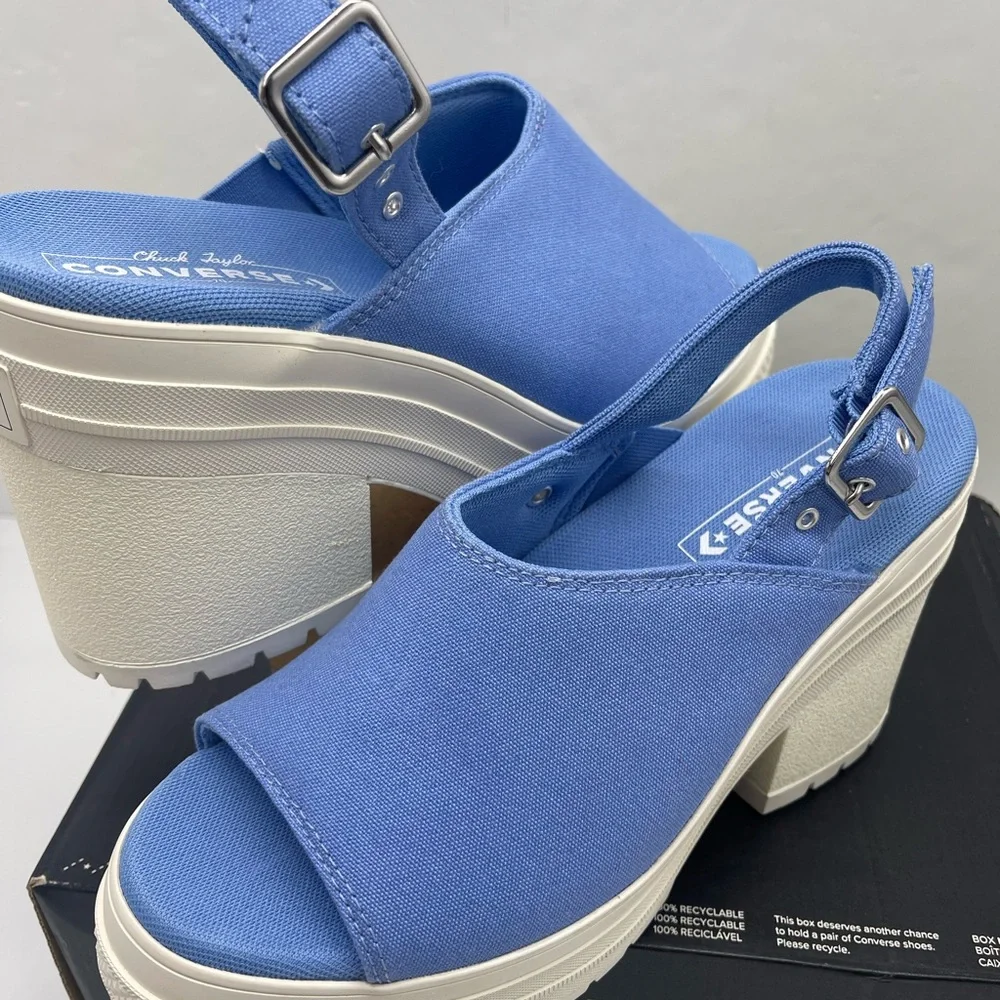 Converse WMNS A13810F
CHUCK 70 DE LUXE HEEL MULE OX OPEN SKY/EGRET Platform Heel - Picture 12 of 16